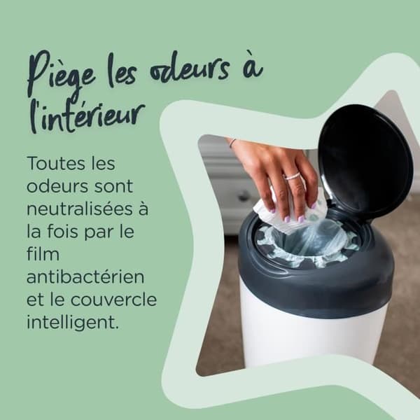 TOMMEE TIPPEE påfyllning av blöjbehållare för Simplee Sangenic, Anti-Odor och Anti-Germ 3-pack