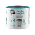 Miniatyrbild 1 av 6: TOMMEE TIPPEE påfyllning av blöjbehållare för Simplee Sangenic, Anti-Odor och Anti-Germ 3-pack