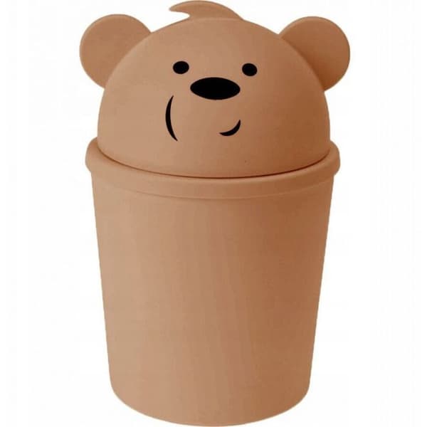 Blöjbehållare - blöjhink - blöjnät Proworld Liten soptunna i form av en nalle för barnrum, 1,5 l