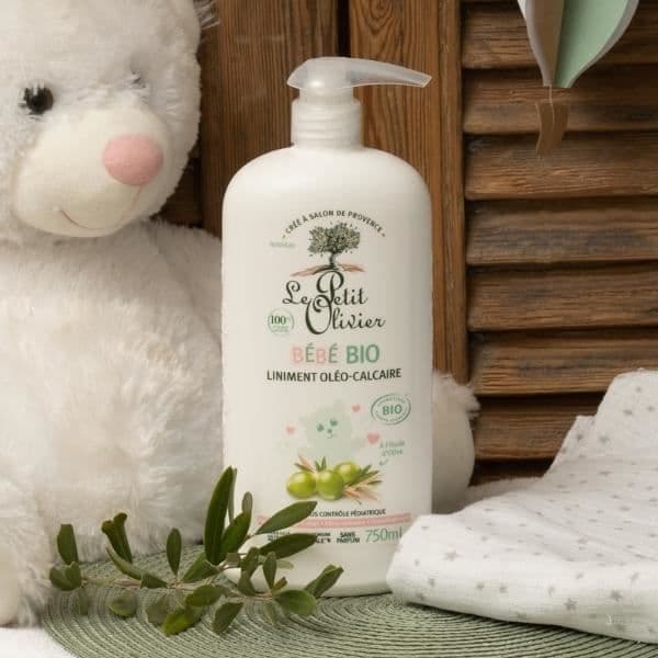 Le Petit Olivier - Oleo-Limestone Liniment - Organic Baby - Från födseln 750ml