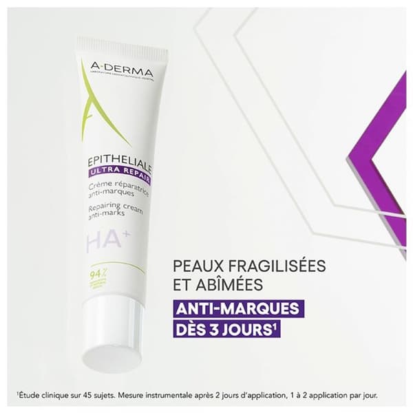 A-DERMA Epitheliale A.H Ultra Repair Crème Réparatrice och Anti-Märken 100 ML