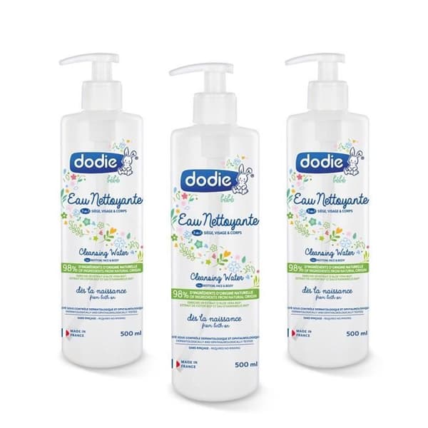 DODIE Sats med 3 rengöringsvatten 500 ml