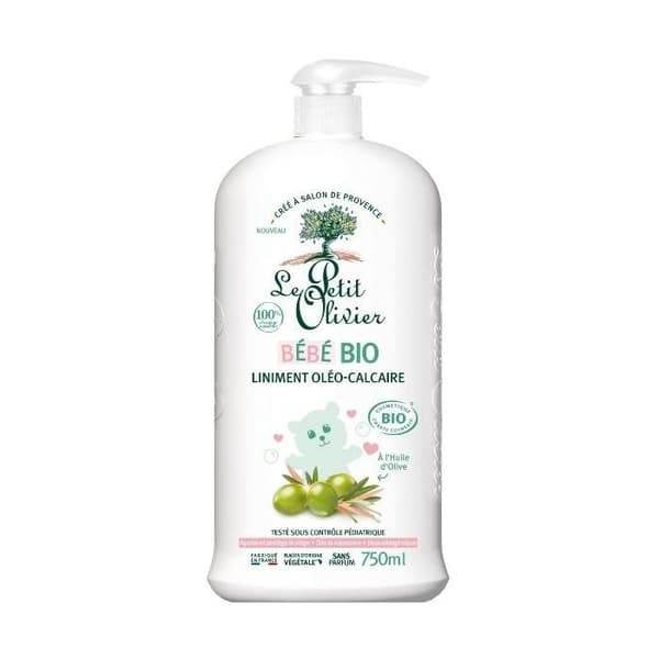 Le Petit Olivier - Oleo-Limestone Liniment - Organic Baby - Från födseln 750ml