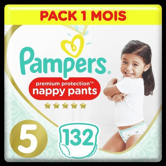 Pampers Active Fit byxor Storlek 5, 132 blöjor - 1 månads paket