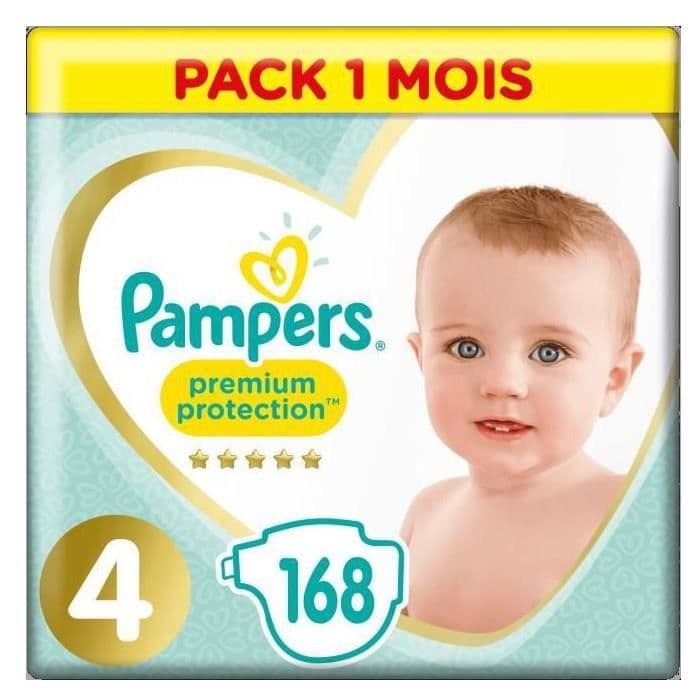 PAMPERS Premium-skydd Storlek 4 8-16 kg - 168 blöjor - 1 månadspaket