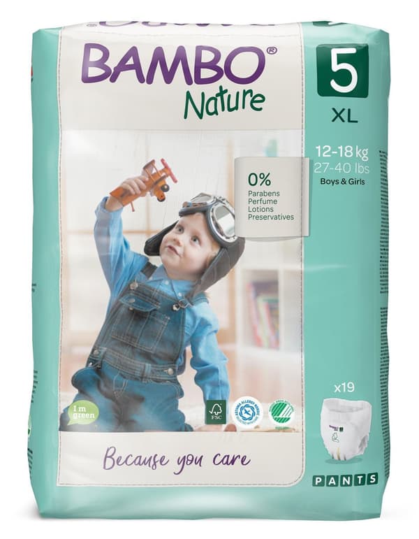 Blöja BAMBO Nature Pant S5 12-18kg 19/fp