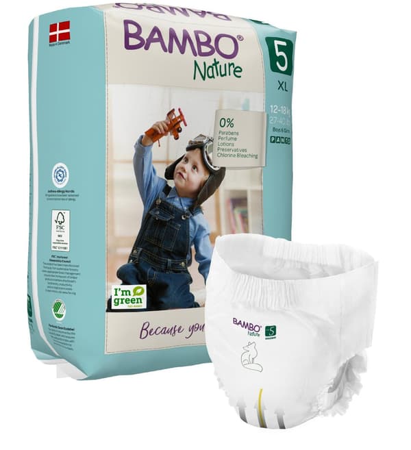 Blöja BAMBO Nature Pant S5 12-18kg 19/fp