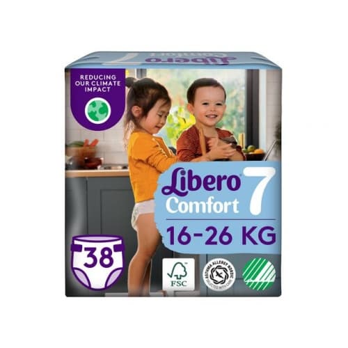 Blöja LIBERO Comfort S7 16-26kg 38/fp
