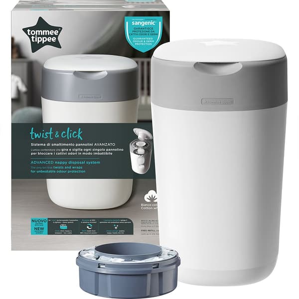 Tommee Tippee Papperskorg Sangenic Twist & Click Vit