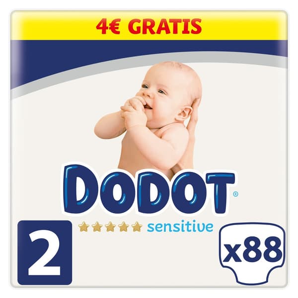 Dodot Storlek Sensitive Rn 2 88 Enheter Blöjor Durchsichtig