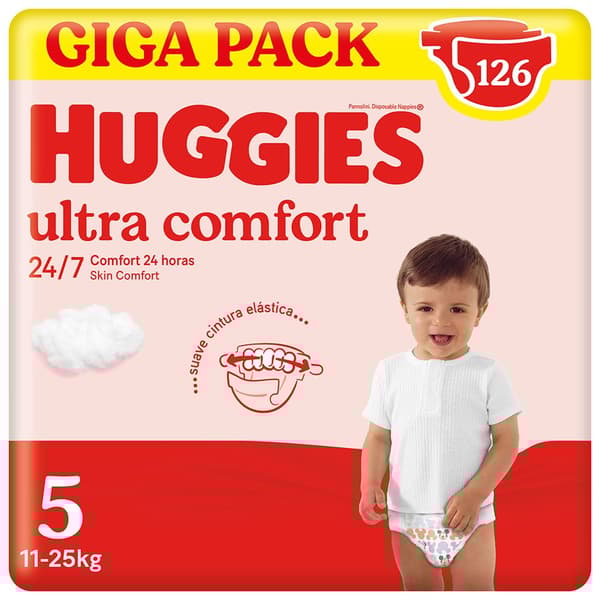 Huggies Blöjor Storlek Ultra Comfort 5 126 Enheter Durchsichtig