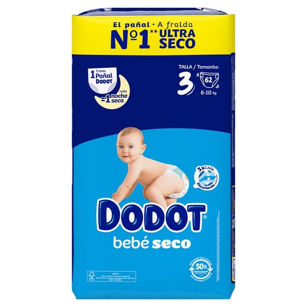 Dodot Scenstorlek 3 62 Enheter Blöjor Durchsichtig
