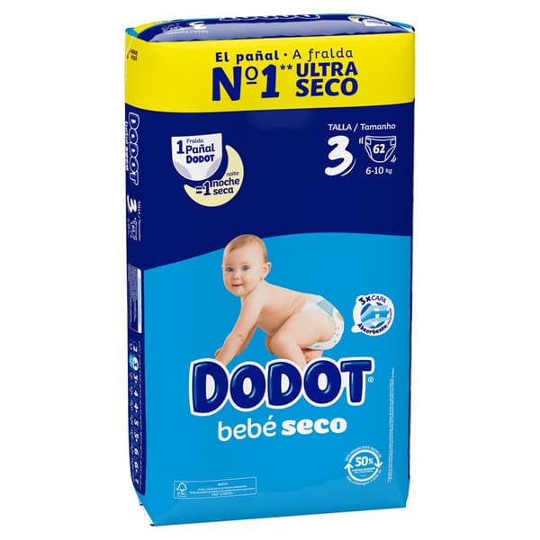 Dodot Scenstorlek 3 62 Enheter Blöjor Durchsichtig