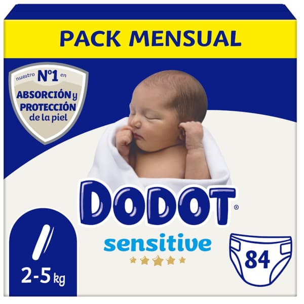 Dodot Følsomme Bleer Størrelse 1 84 Enheder