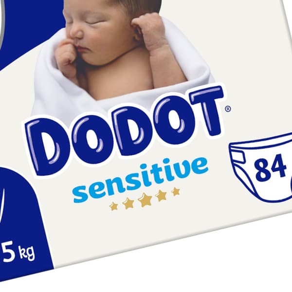 Dodot Følsomme Bleer Størrelse 1 84 Enheder