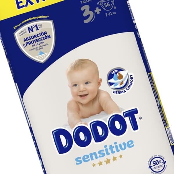 Dodot Sensitive Bleer Størrelse 3 Extra 56 Enheder