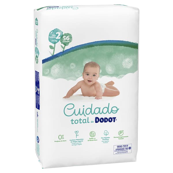 Dodot Total Total Care Blöjor Storlek 2 56 Enheter