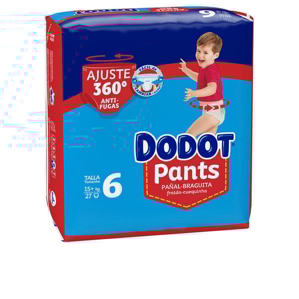 DODOT PANTS diaper-panties size 6 15- + kg 27 u