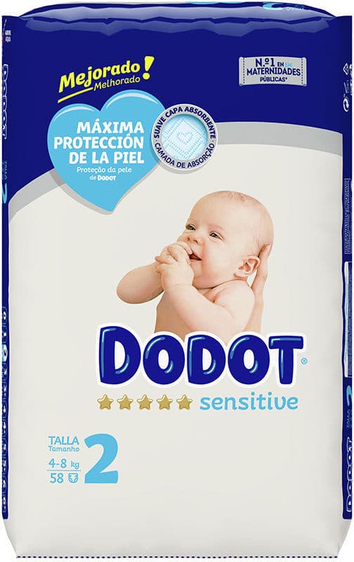 Dodot Dodot Sensitive RN size 2 diapers 4-8 kg 58 u