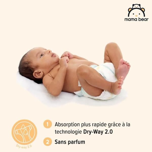 Mama Bear Disney Soffor Bebis Ultra Absorberande, Storlek 3 4-9 kg, Vit, 172 Stycken 2 paket om 86