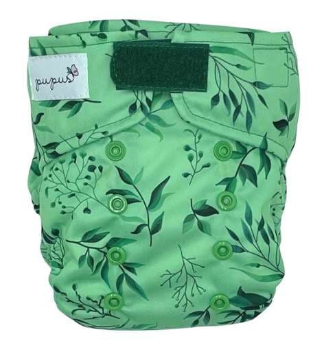 Blöja med ficka GRÖN MI 5-15kg - kardborre