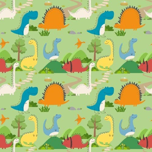 Återanvändbar vuxenblöja med inlägg - DINOSAURER