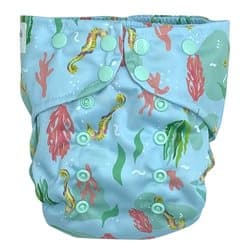 OS dubbelknäppt fickblöja, SEAHORSE
