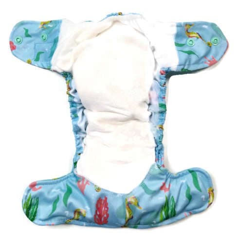 AIO (allt i ett) Mini OS blöja 5-11kg - Seahorse