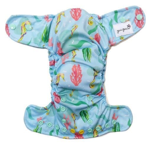 AIO (allt i ett) Mini OS blöja 5-11kg - Seahorse