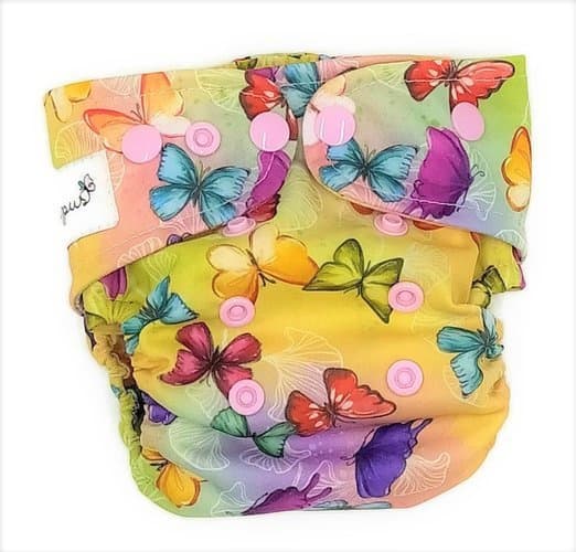 Ble med lomme MINI OS 4-11kg SOMMERFLIE