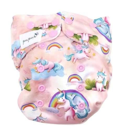 OS dubbelknäppt fickblöja, UNICORN