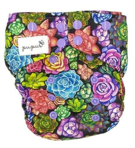 OS dubbelknäppt fickblöja, SUCCULENTS
