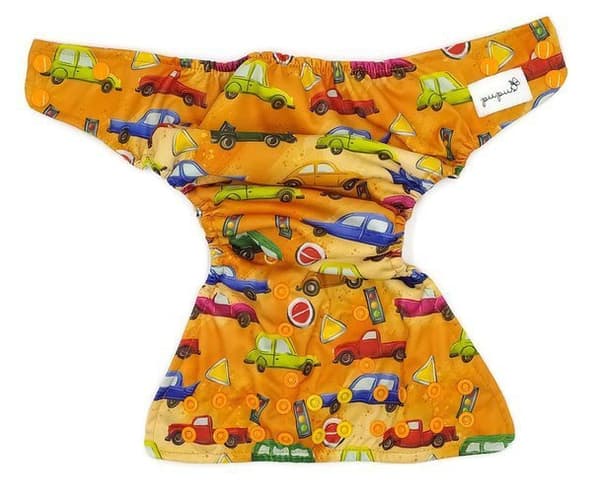 OS dubbelknäppt fickblöja CARS