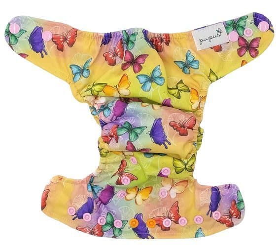 Blöja med ficka MINI OS 4-11kg FJÄRILAR