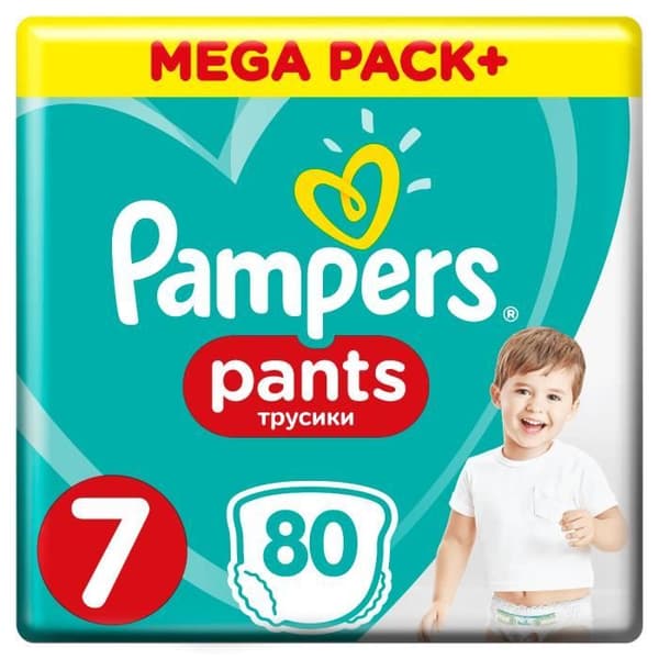 PAMPERS Byxa Storlek 7, 80 st