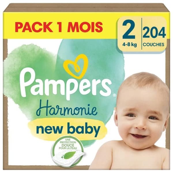 204 Harmony blöjor storlek 2 (4kg - 8kg) - Pampers