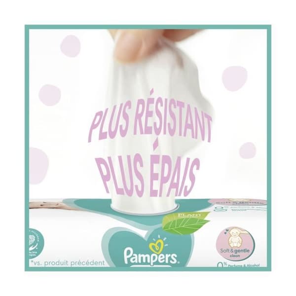 PAMPERS Känsliga babytorkar - 15 x 80 våtservetter - 1200 våtservetter