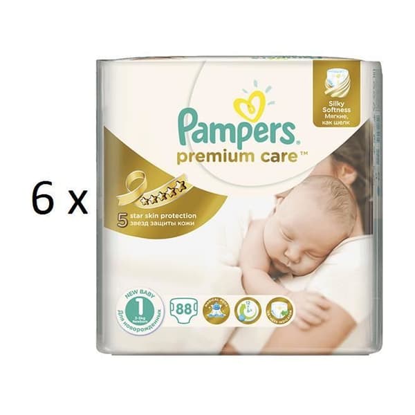 528 COUCHER PAMPERS PREMIUM CARE storlek 1