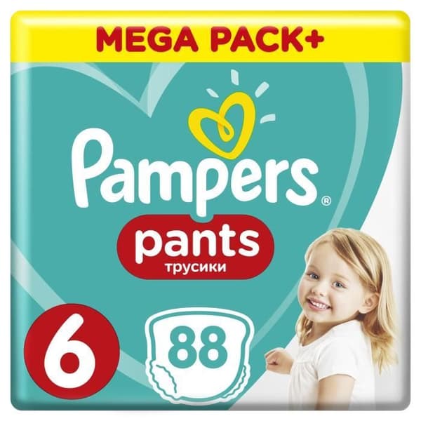 PAMPERS Byxor Storlek 6, 88 st