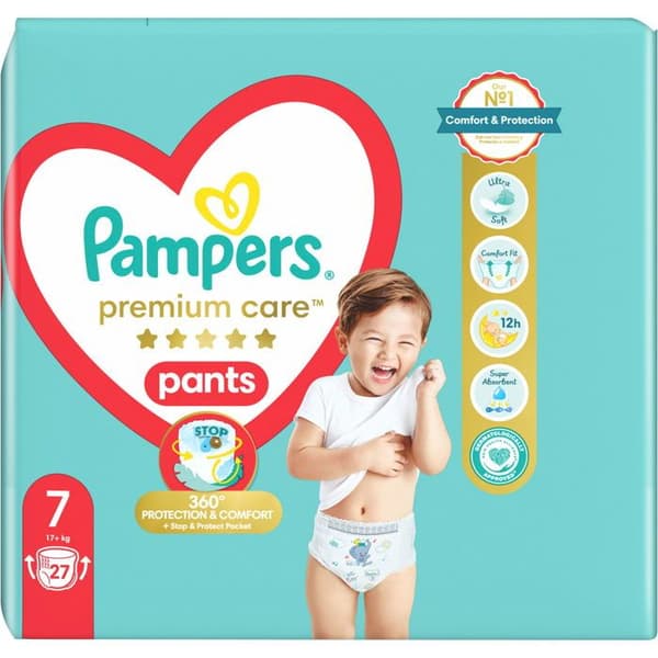 Pantalon PAMPERS Premium Care stl. 7 (27 st)