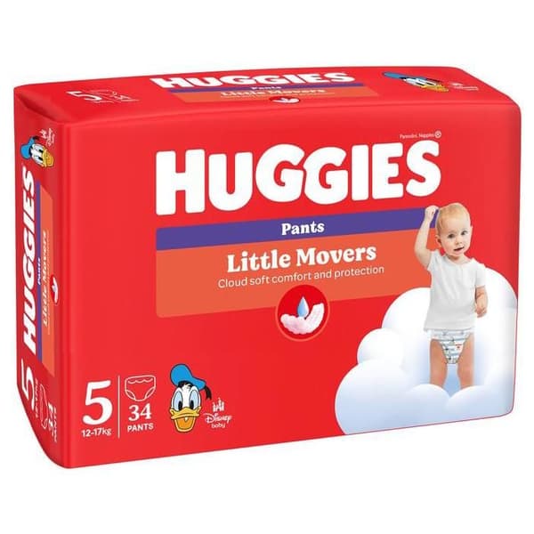 HUGGIES Little Movers Byxor storlek 5 (34 st)