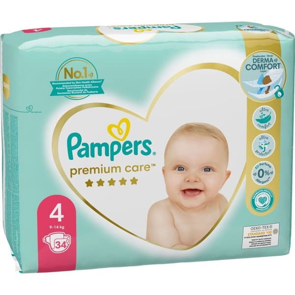 PAMPERS Premium Care, stl. 4 (34 st)