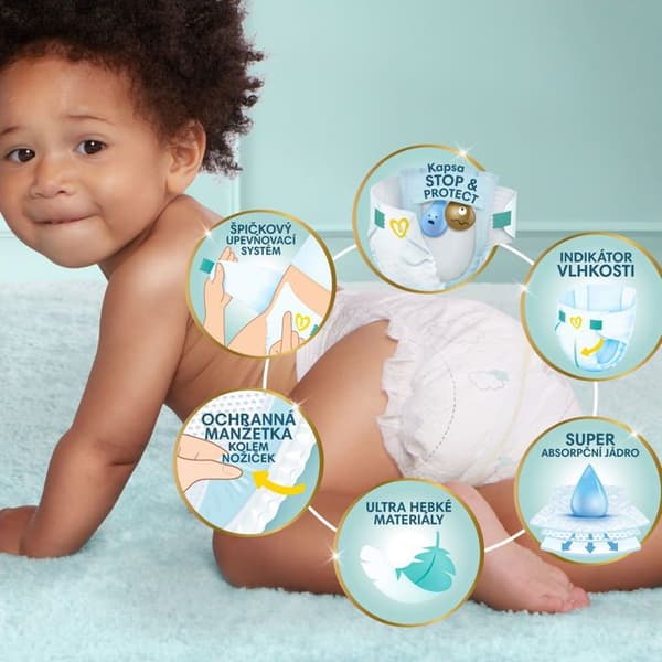 Fiche PAMPERS Premium Care. 4 (174 st)