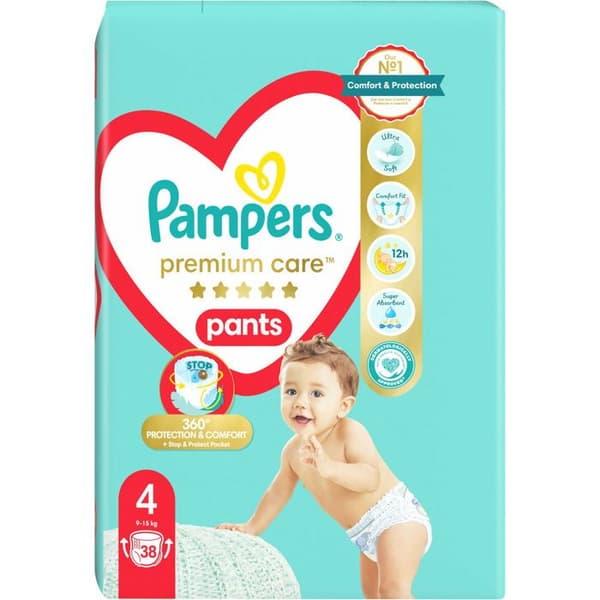 PAMPERS Pantalon Premium Care Maxi storlek 4 (38 st)