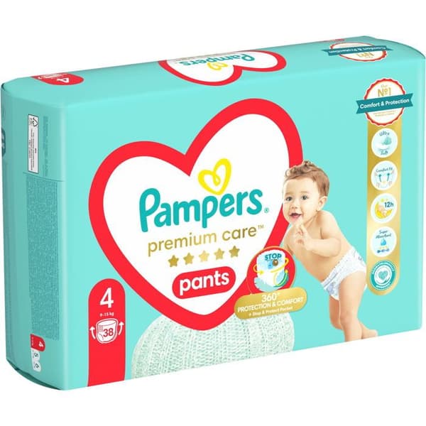 PAMPERS Pantalon Premium Care Maxi storlek 4 (38 st)