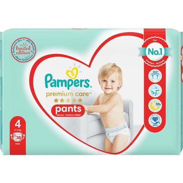 PAMPERS Pantalon Premium Care Maxi storlek 4 (38 st)