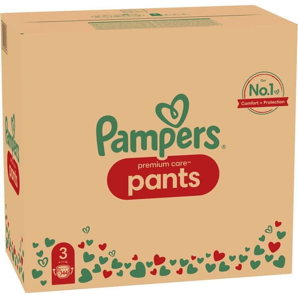 PAMPERS Premium Care Byxor Vel. 3 (144 st)