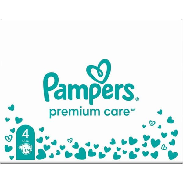 Fiche PAMPERS Premium Care. 4 (174 st)