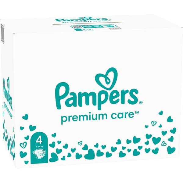 Fiche PAMPERS Premium Care. 4 (174 st)