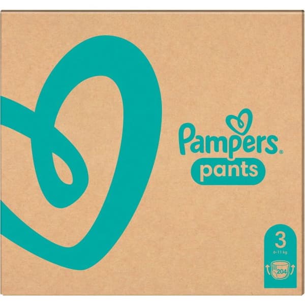 PAMPERS Byxor Vel. 3 (204 st)